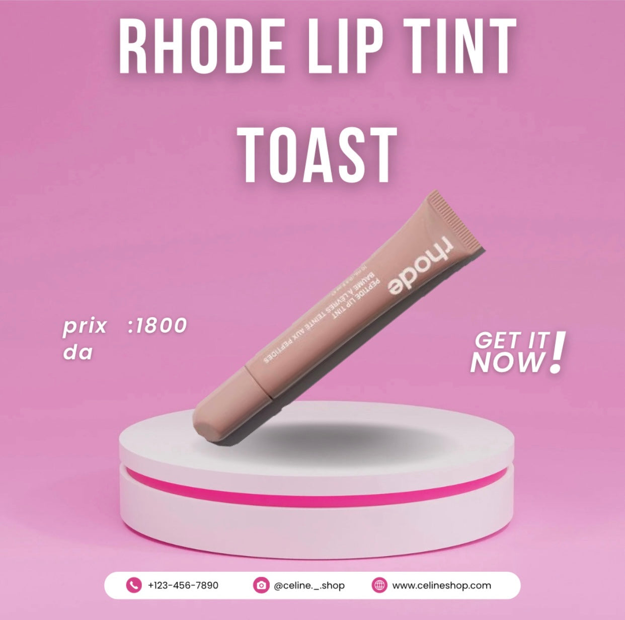 RHODE lip tint by hailey bieber